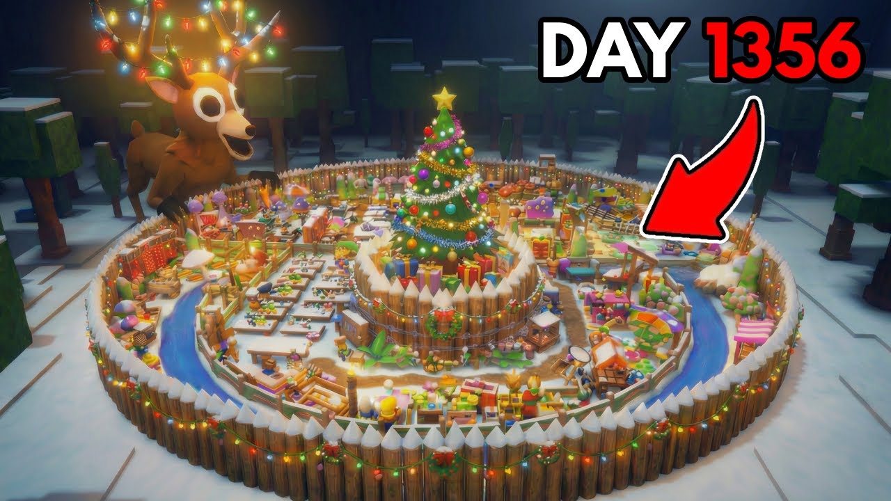 I Built the SAFEST CHRISTMAS AFK BASE in 99 Nights in the Forest