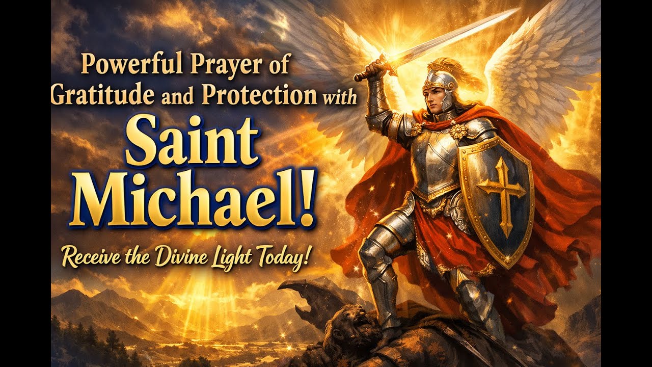 Powerful Prayer of Gratitude and Protection with Saint Michael : Receive the Divine Light Today!
