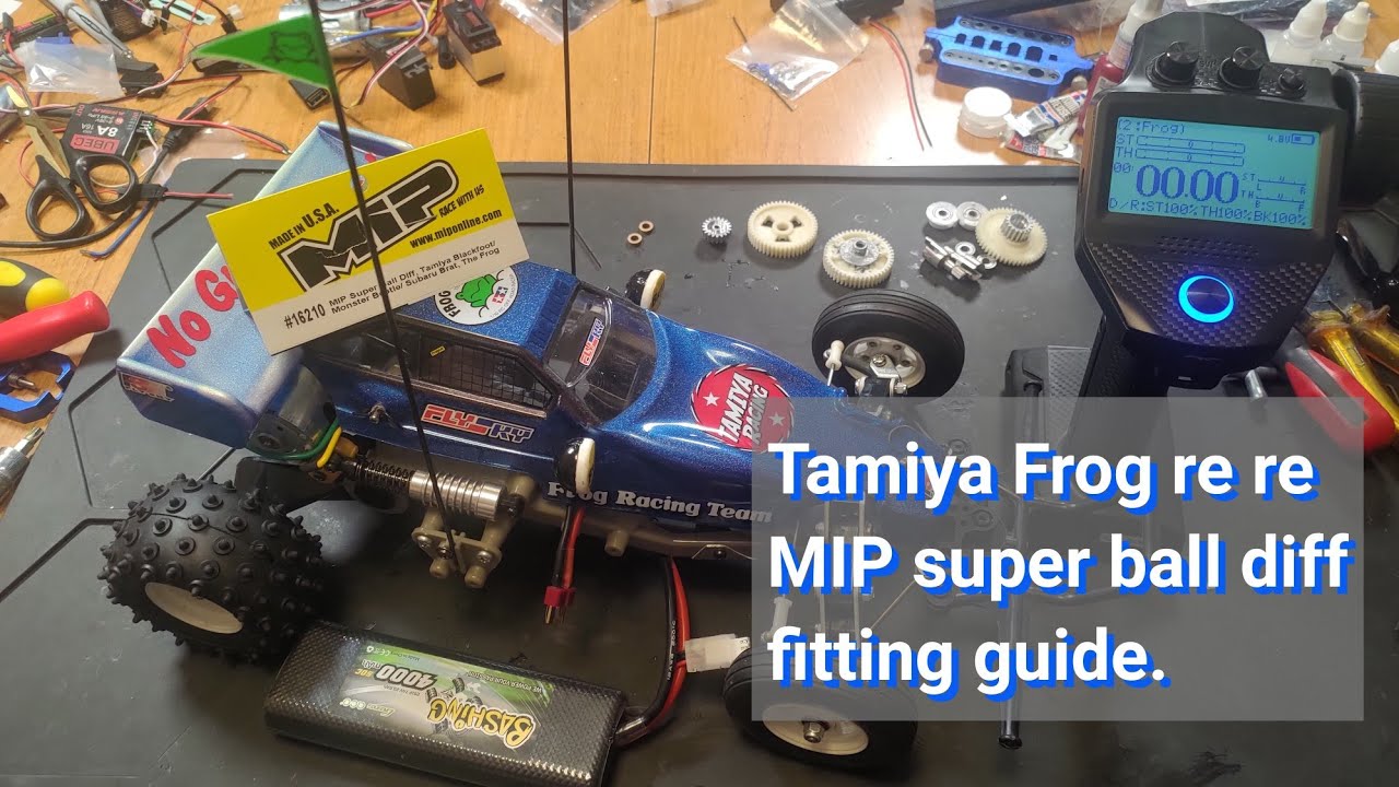 Tamiya Frog MIP Super Ball Diff fitting guide.