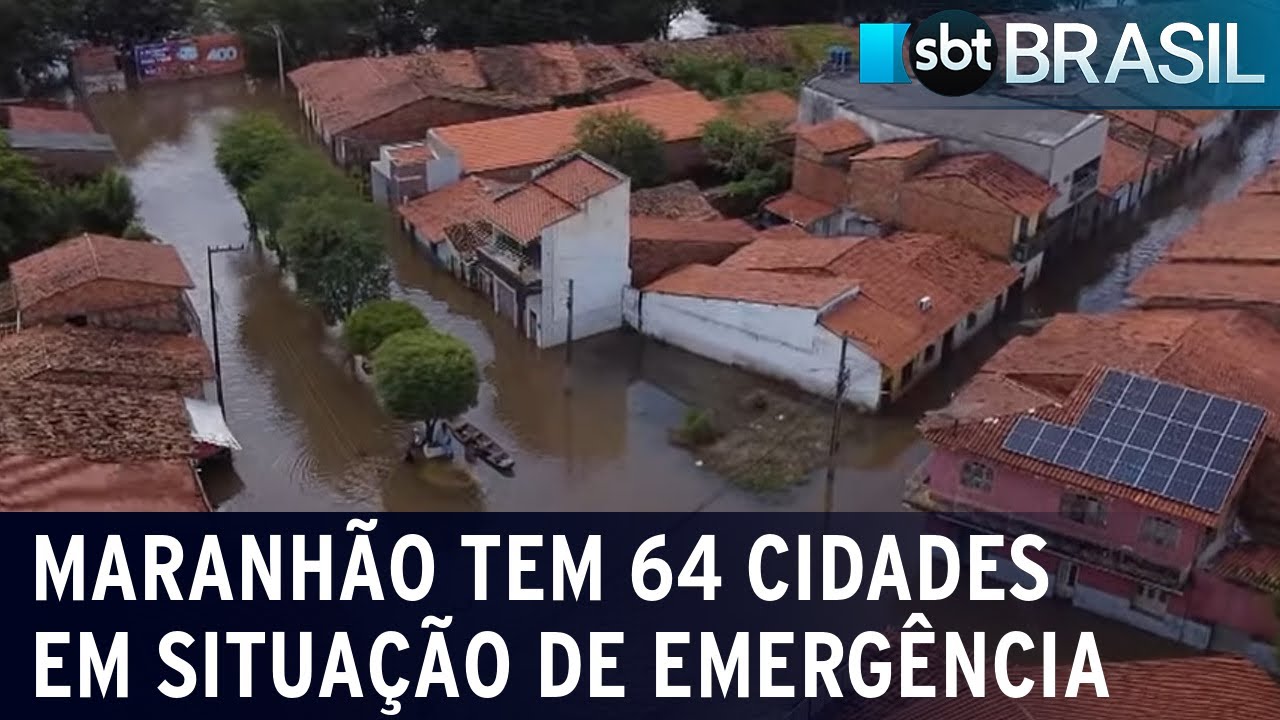 Maranh&atilde;o tem 64 cidades em situa&ccedil;&atilde;o de emerg&ecirc;ncia | SBT Brasil (10/04/23)