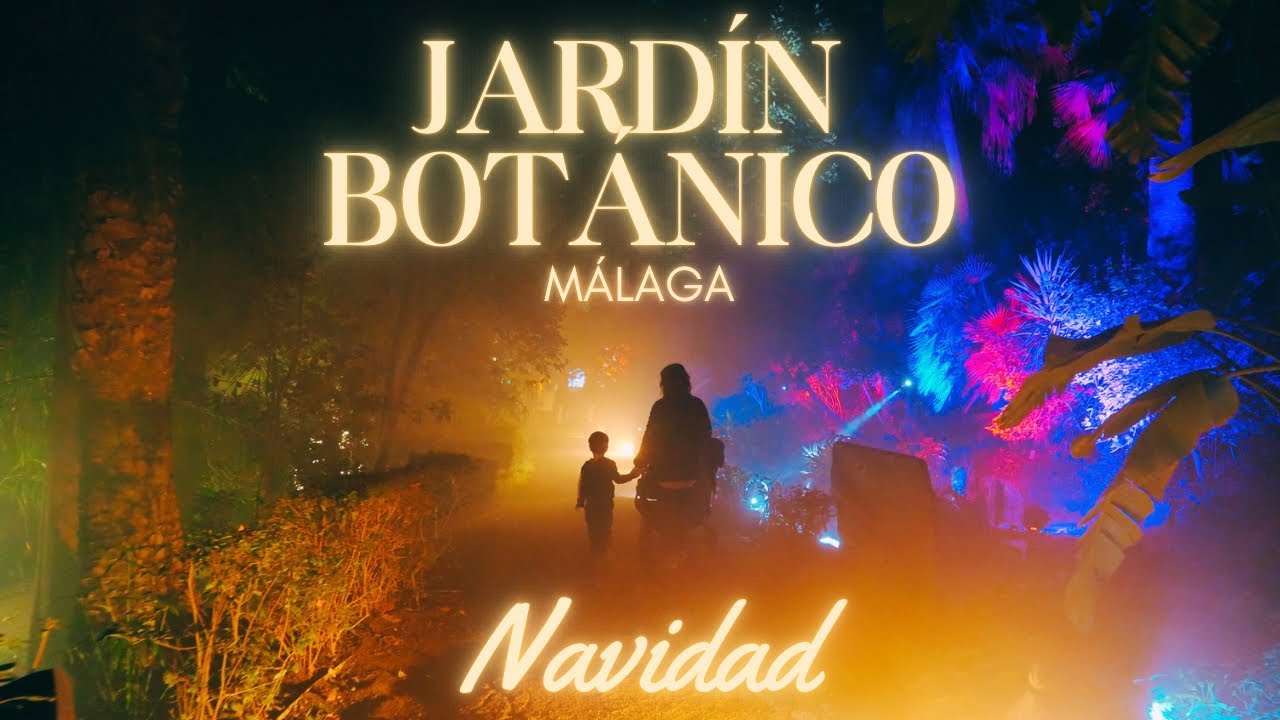 Luces Jard&iacute;n BOT&Aacute;NICO La Concepci&oacute;n en Navidad (M&aacute;laga)