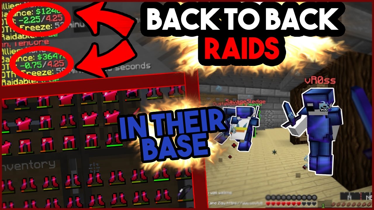 BACK TO BACK INVIS RAIDS & 3+ POWER FACTIONS RAIDABLE (INVIS RAIDING) - VIperHCF [12]