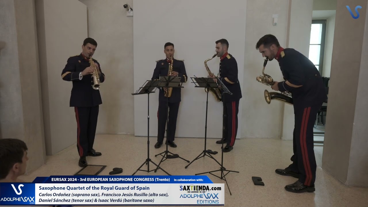 EURSAX 2024: Spanish Royal Guard Sax Quartet plays Danza Española n.5,Andaluza by Enrique Granados