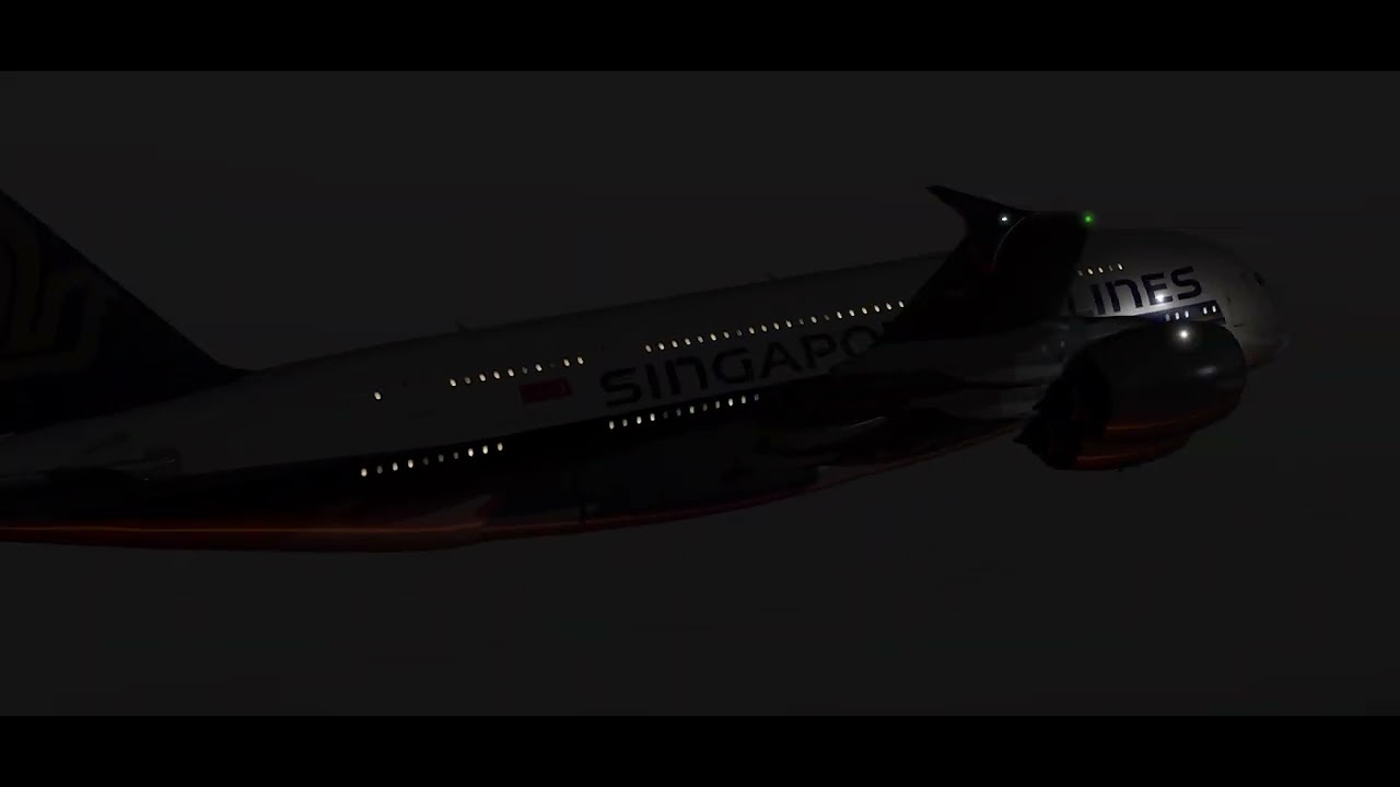 SIA A380 takeoff from Singapore 🇸🇬 