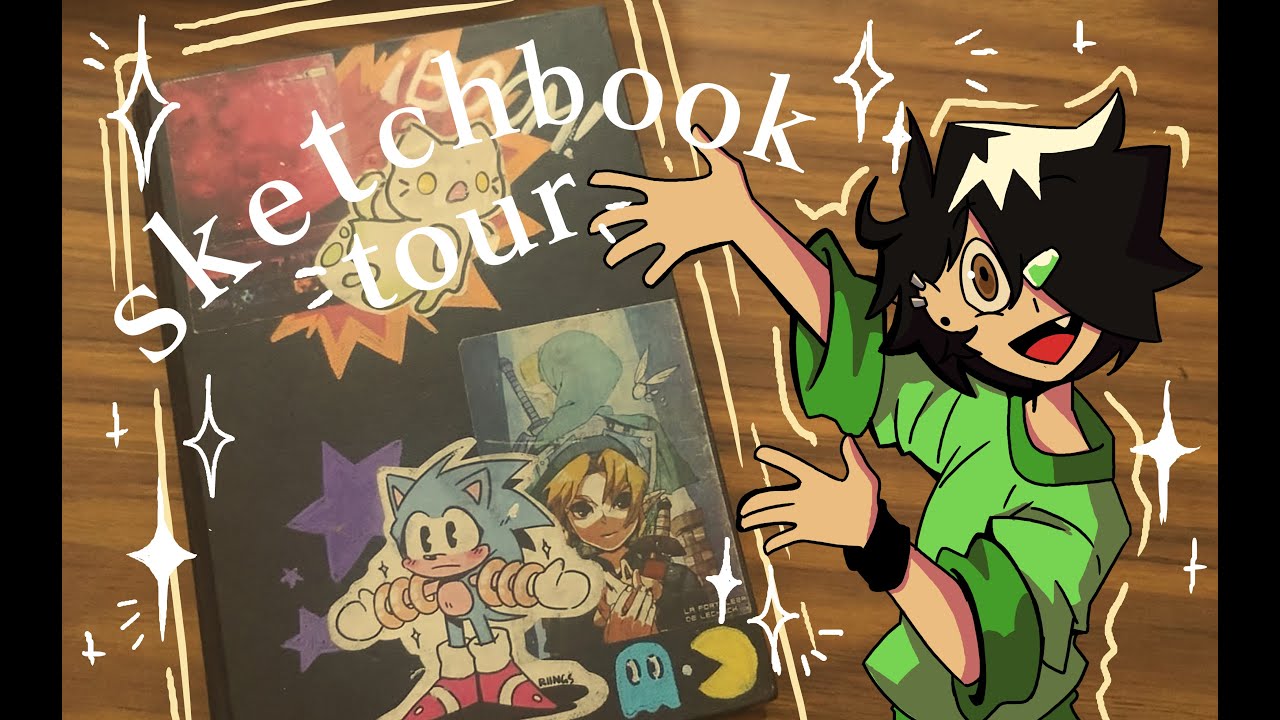 💛✨🍓 SKETCHBOOK TOUR✨🍓 💛 #pt1  mostrando mi arte #sketchbook #sketchbooktour