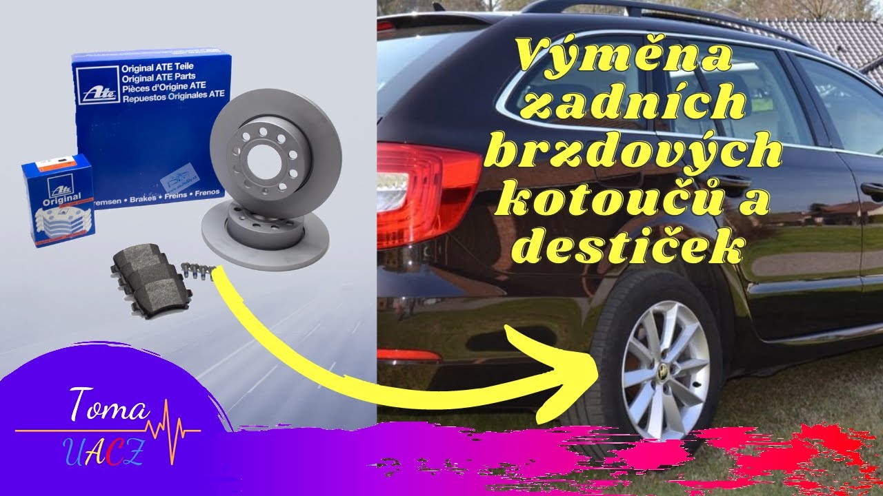 Výměna zadních brzdových kotoučů a destiček ŠKODA SUPERB II. Замена тормозных дисков, колодок!