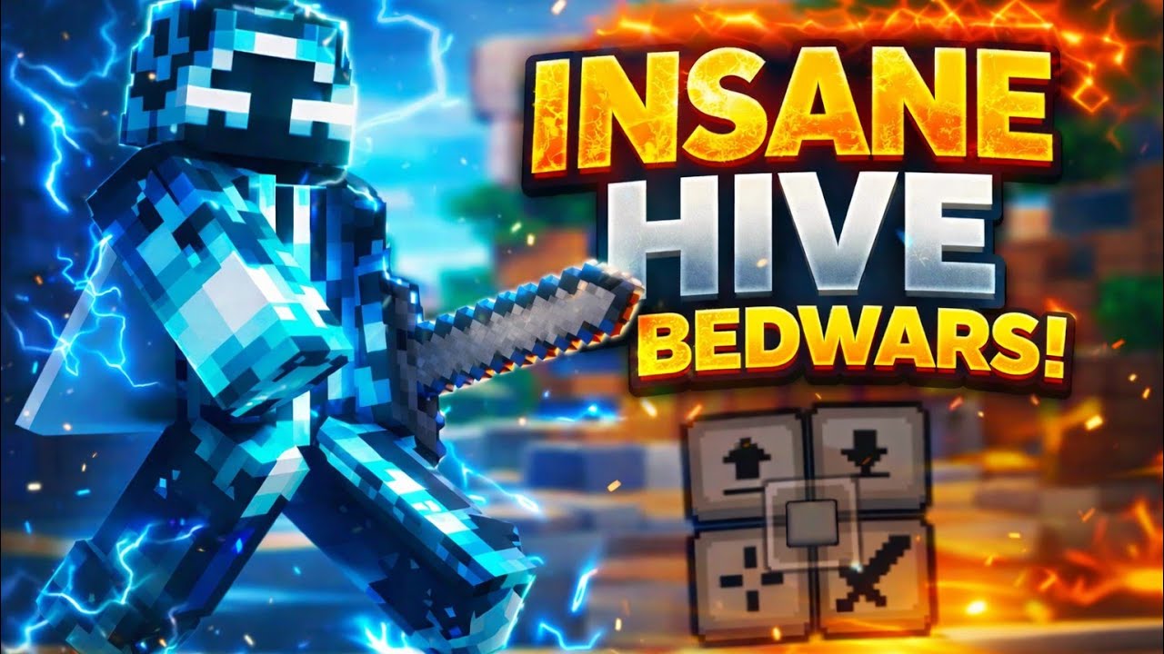 3:40 Min Of Hive Bedwars Mobile ⚡🥶 | Gameplay |