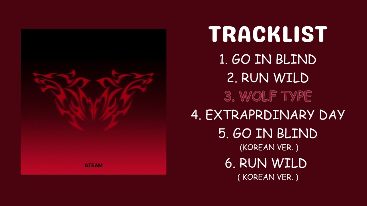 [ FULL ALBUM ] GO IN BLIND (月狼) - &TEAM (앤팀) (エンティーム)
