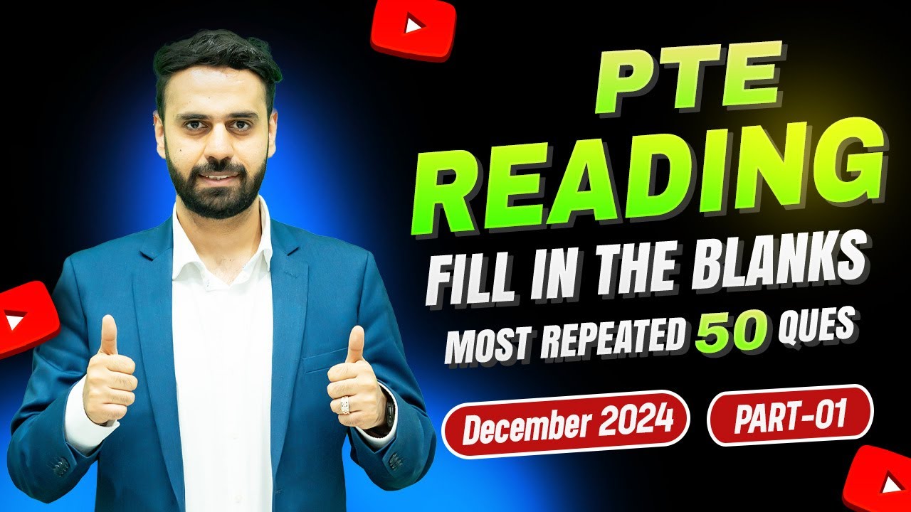 PTE Reading Fill in the Blanks | Real Exam Predictions December 2024 | Vision Language Experts