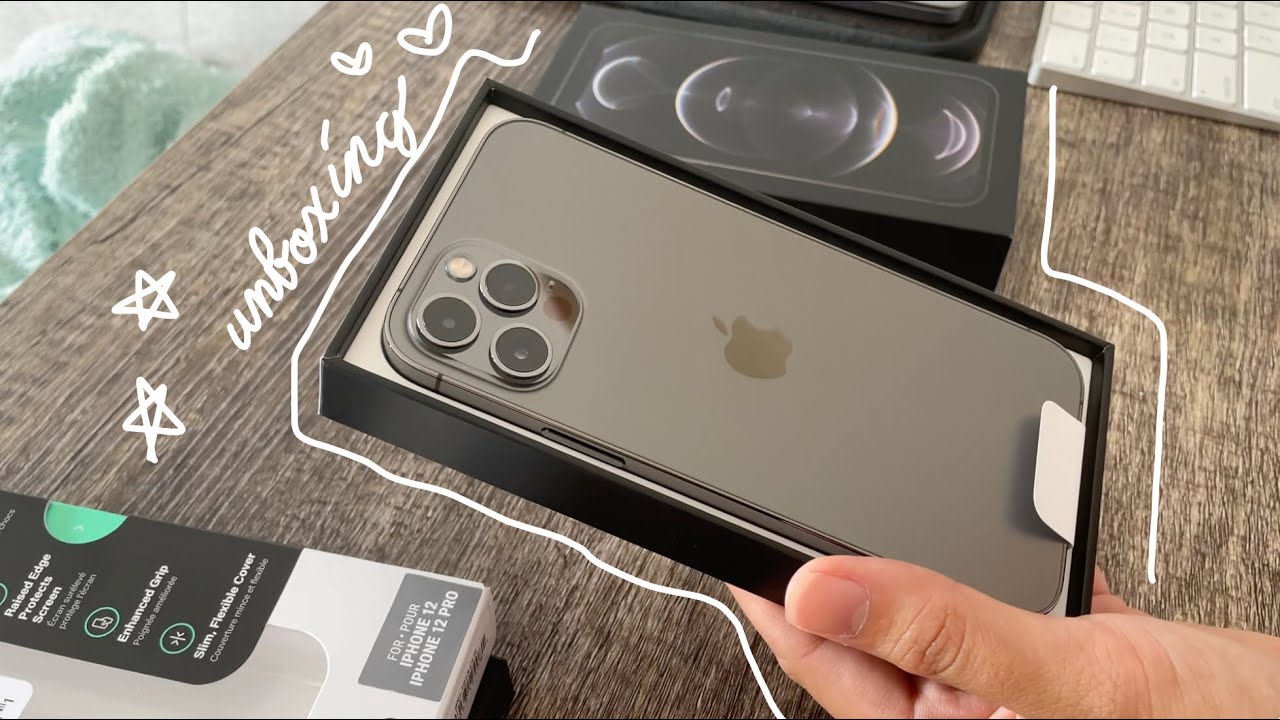 iPhone 12 Pro Graphite and accessories - Unboxing ASMR (ish)