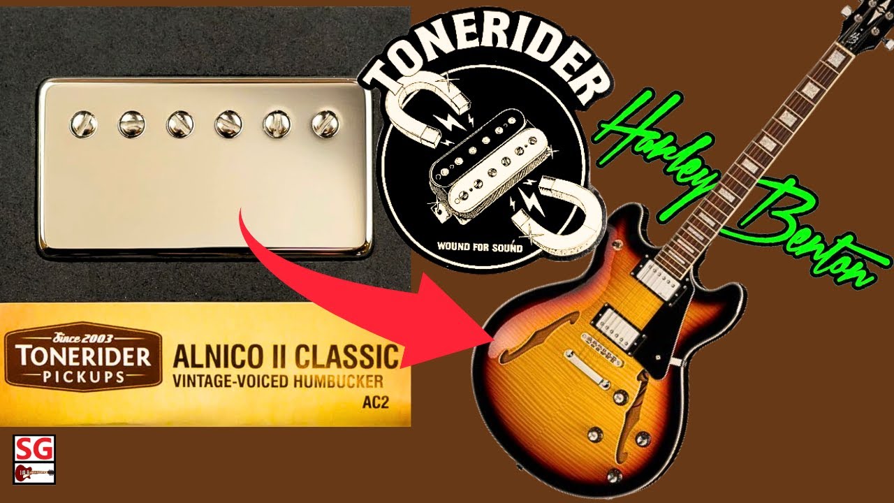 Pickups ToneRider ALNICO II Vs. Roswell ALNICO V Su HARLEY BENTON HB-35Plus ( 🎧 )