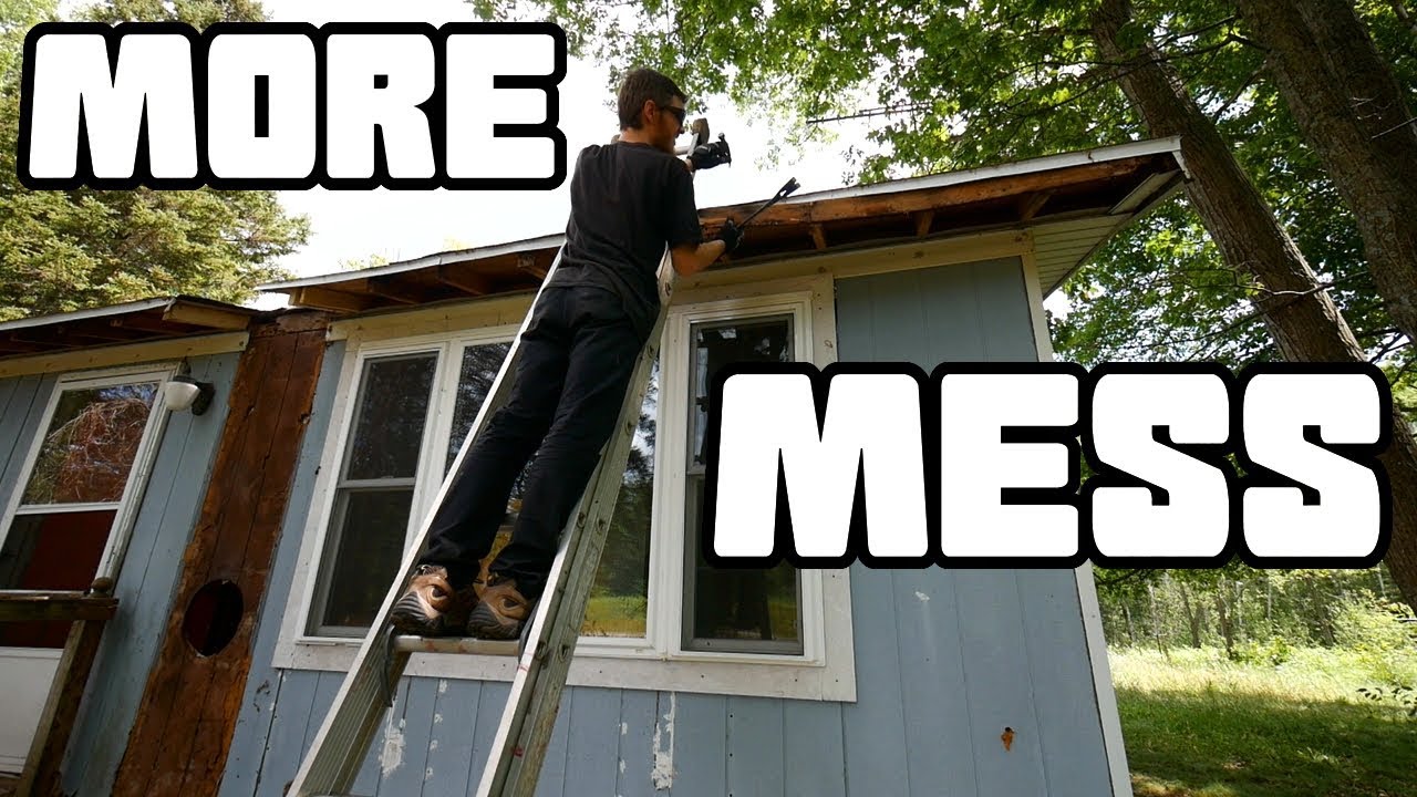 More Mobile Home Mess | Fixing the Roof Eaves - Home Renovation