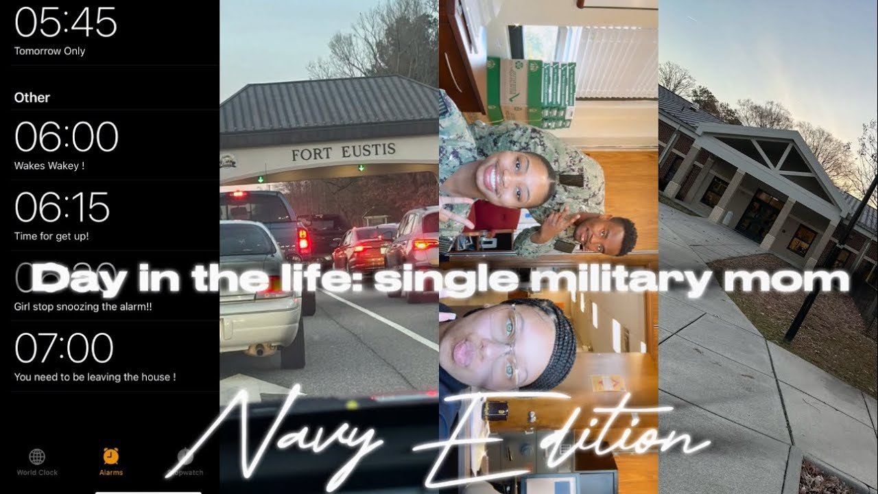 day in the life of a single military mom | grwm  | ted talk