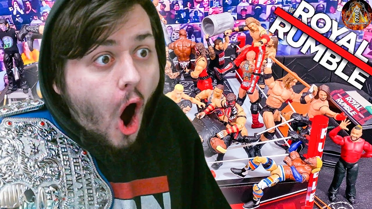 Reacting To WSC Stage Creator Royal Rumble WWE Action Figure Match!