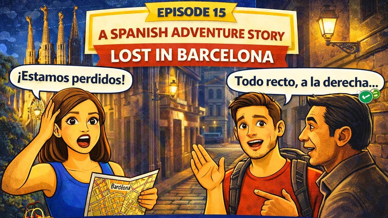 A Spanish Adventure Story – Lost in Barcelona | Spanish in Five