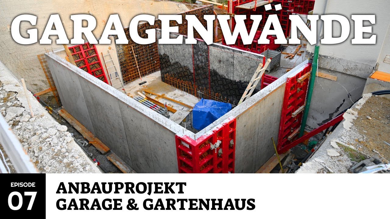 Garagenwände aus Beton : Anbauprojekt Garage & Gartenhaus