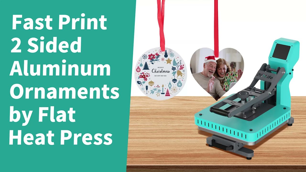 Bulk print 2 sided aluminum Christmas ornaments custom sublimation ornament tutorial