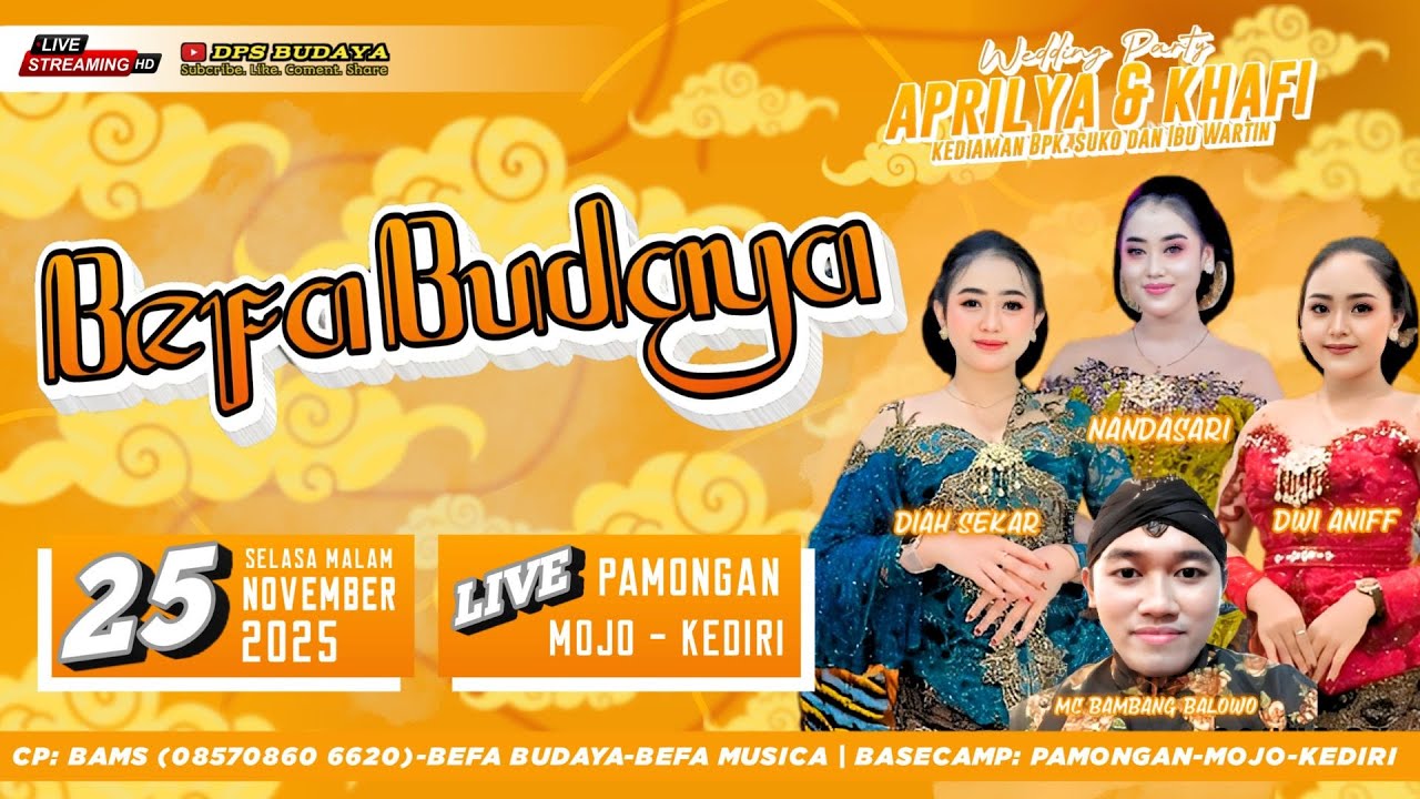 LIVE BEFA BUDAYA - BT NANDASARI - DIAH SEKAR  