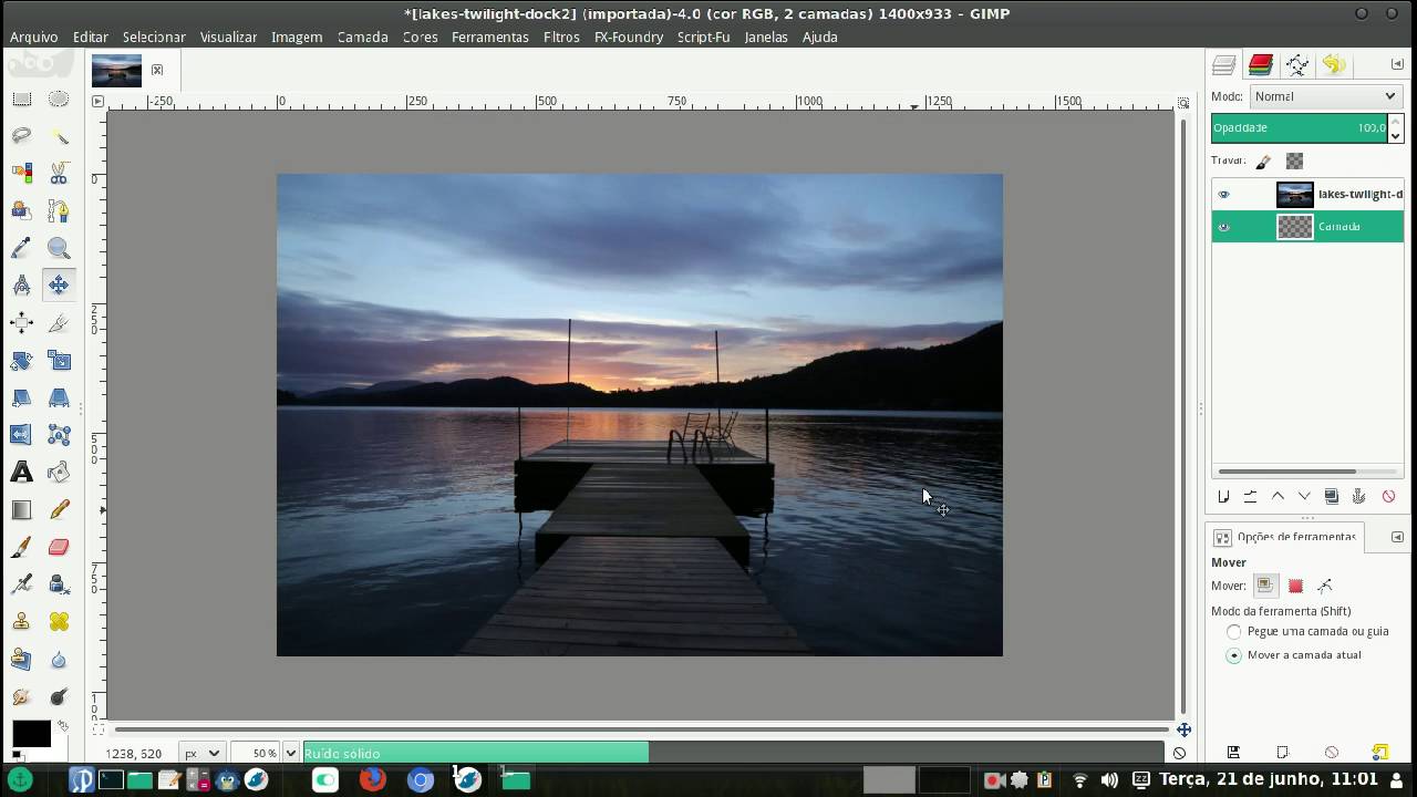 Tutorial criando névoa para efeito dark no  gimp.