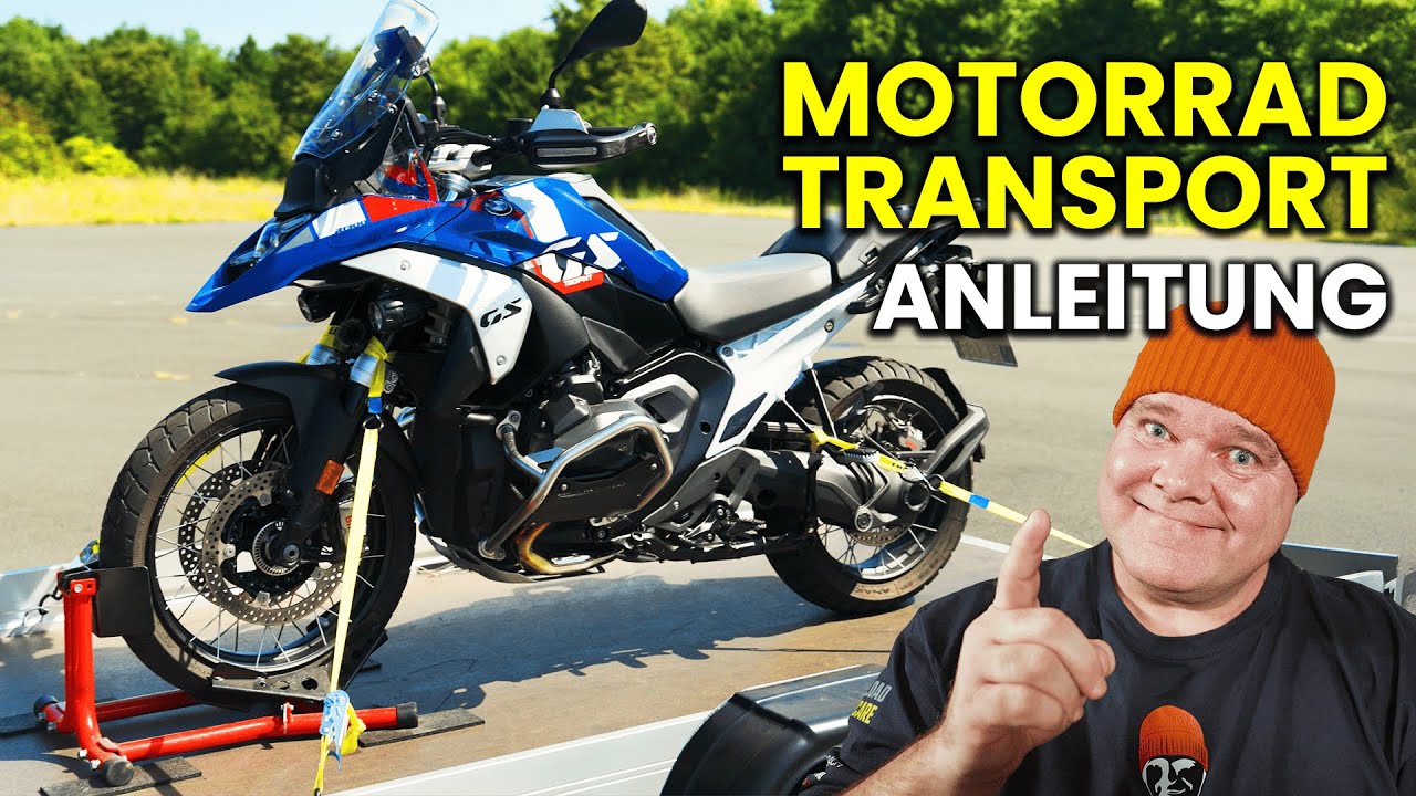 Anleitung - Motorrad richtig transportieren und verzurren | Spanngurte richtig befestigen
