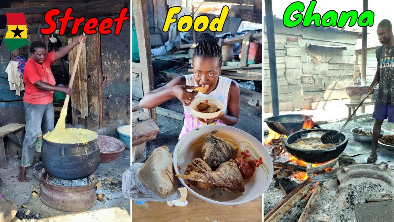 Street Food Ghana|| Ghanaian street foods you must try|| GA Kenkey & fresh fried fish|| VLOGMAS!