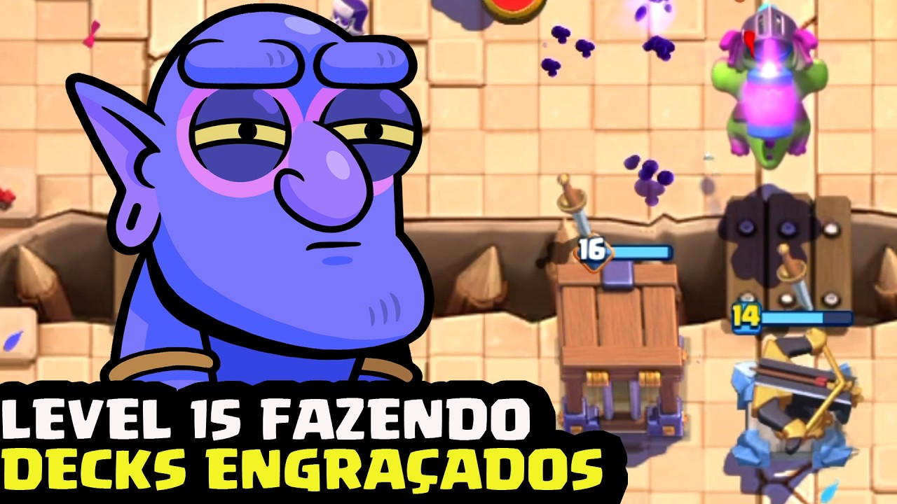 ESSES LEVEL 15 ESTÃO MUITO ENGRAÇADOS NO CLASH ROYALE 😂