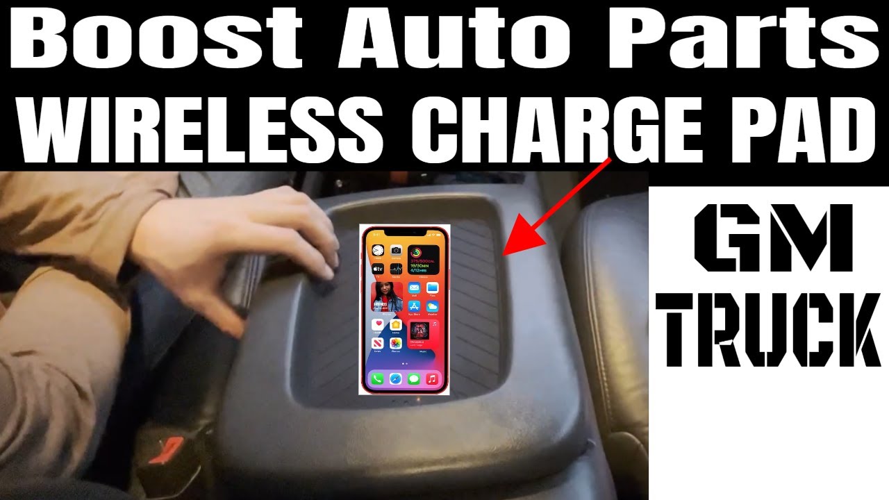 Boost Auto Parts Wireless Charging Pad GM Truck - Silverado/Sierra/SUV