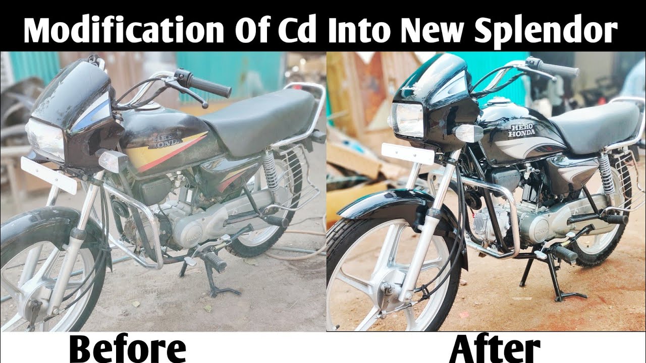 Splendor Full Bike Painting ।  Hero Honda Splendor Motorcycle Re-painting । #The_sam_Pawar