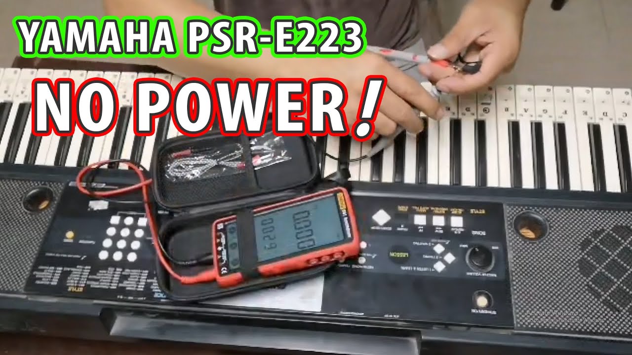 Yamaha PSR-E223 Piano Keyboard Walang power! Paano ayusin?