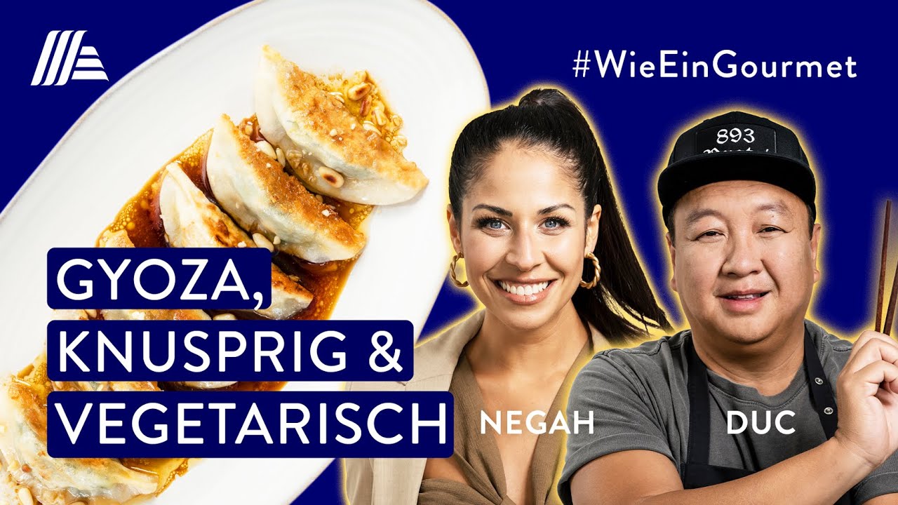 Duc x Negah Amiri: Veggie-Gyoza mit Spinat-Tofu-Pinienkern-Füllung - #WieEinGourmet