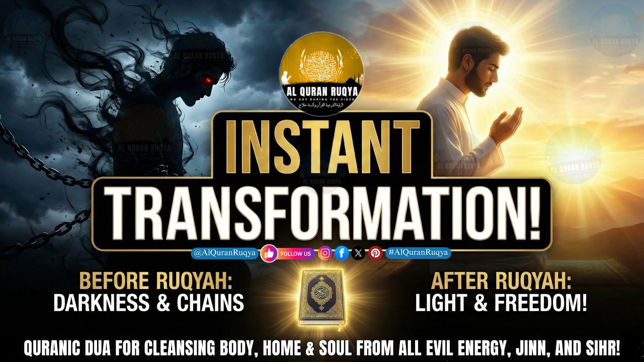 Ultimate Ruqyah Quranic Dua for Cleansing Body, Home & Soul from All Evil Energy, Jinn, and Sihr!