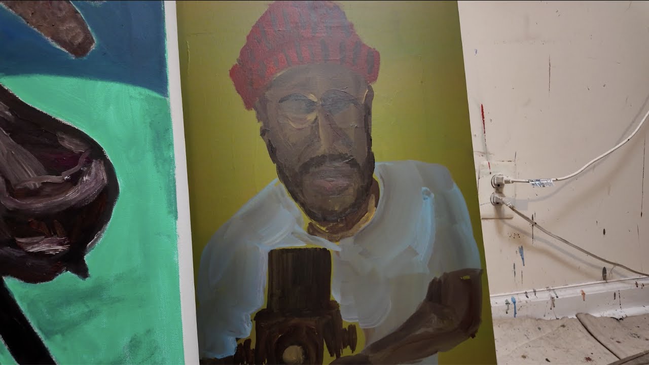 Inside the Studio: New Expressionist Paintings + Art Store Run