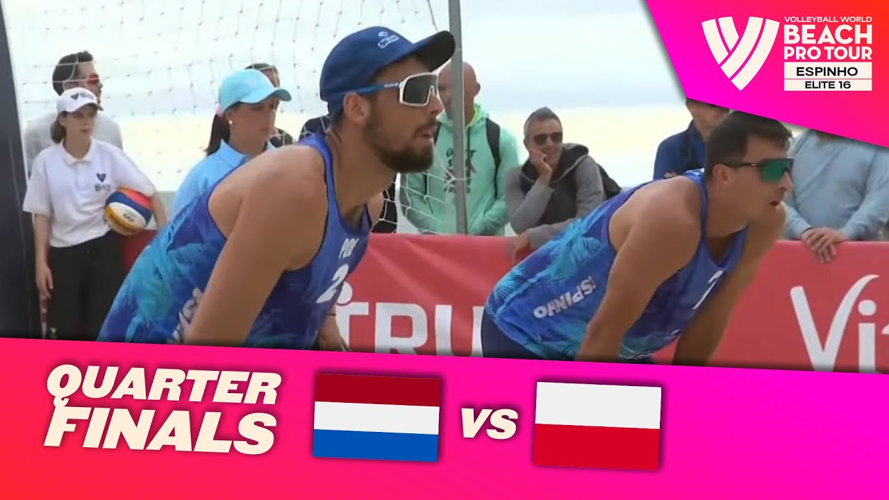van de Velde/Immers vs. Bryl/Łosiak - Quarter Finals Highlights | Espinho 2024 #BeachProTour