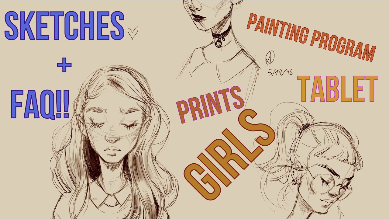 MyPaint Sketches+ FAQ! PAINTING PROGRAM, TABLET, GIRLS
