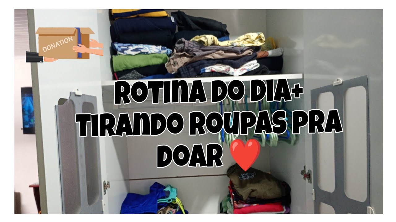 Vlog do dia 🌟 | Desapegando para recomeçar | Doei roupas das crianças ❤️