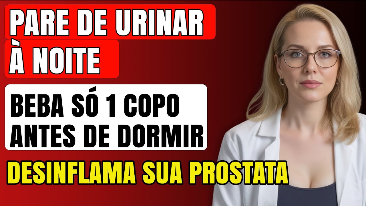Apenas Um Copo por Dia e Não Levante Mais à Noite para Urinar |  Dra  Sofia Monteiro revela