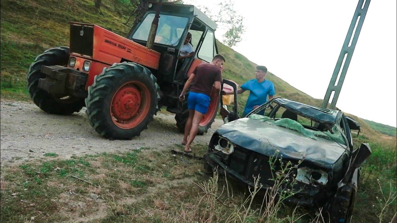 Am scos mașina din prăpastie cu 850 DT-ul😱✔