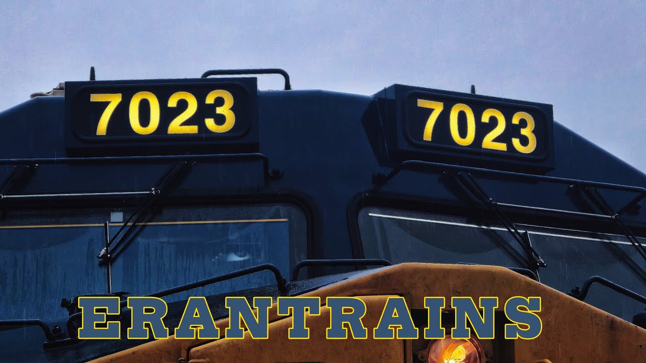 CSX Trains in the Rain