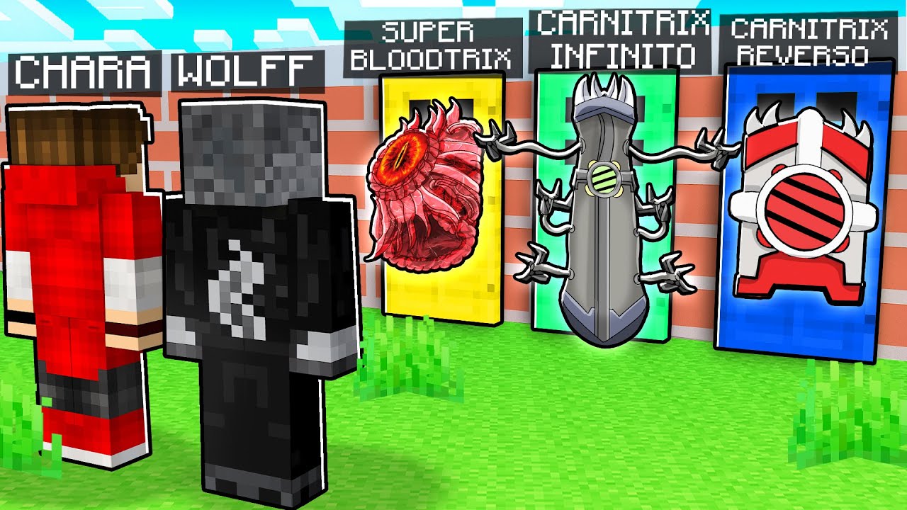 NÃO ESCOLHA a PORTA ERRADA de BEN 10 com CARNITRIX SUPREMO e OMNITRIX INFINITO no MINECRAFT