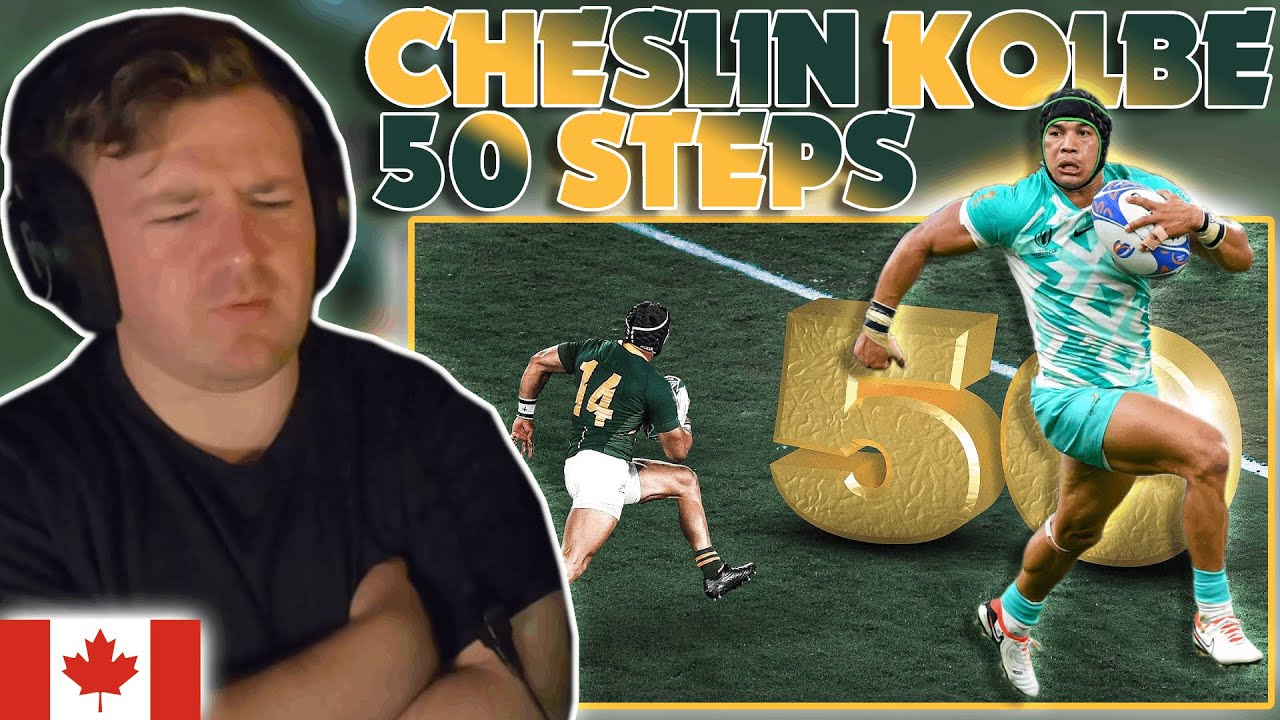 HOCKEY FAN REACTS: Cheslin Kolbe's 50 BEST Sidesteps in Rugby! by Andrew Forde