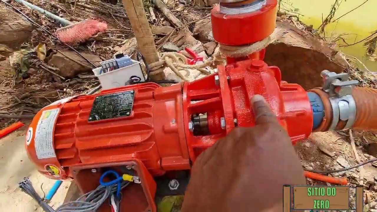 Como instalamos nossa bomba de 3cv. para irrigação e abastecer sisterna