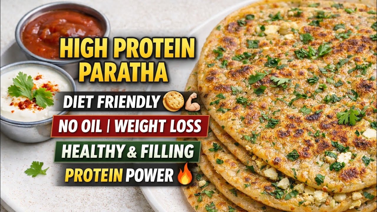 Protein Paratha for Weight Loss 💪 | Healthy Indian Breakfast