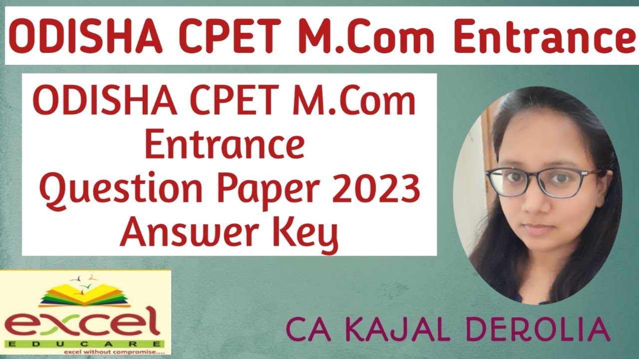Odisha CPET Mcom Entrance Answer Key  | Answer Key of Odisha Mcom 2023 |