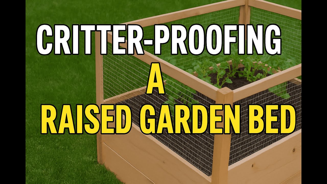 STOP Animals From Ruining Your Garden! Easy DIY Raised Bed Fix 🐿️✔️