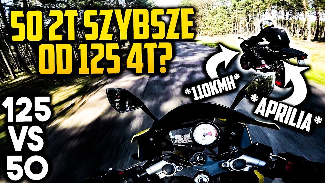 MOTOROWER SZYBSZY OD YZF-R125? | WYŚCIG | Aprilia Rs50 | Whiteout