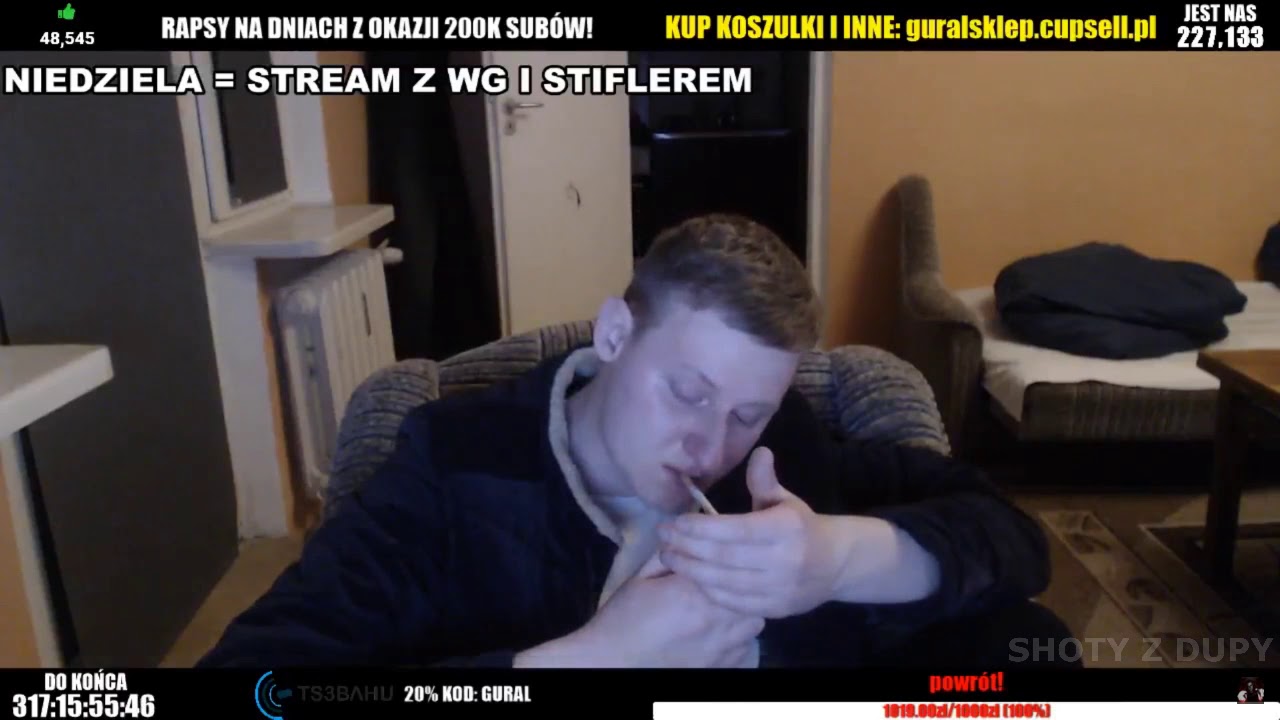 GURAL CHCE SIĘ ZABIC! PŁACZE! - SHOTY Z LIVE!