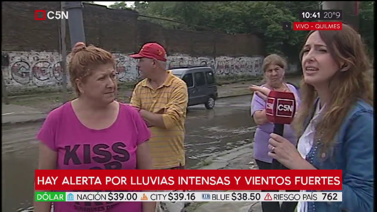 Anegamientos por el temporal en Quilmes