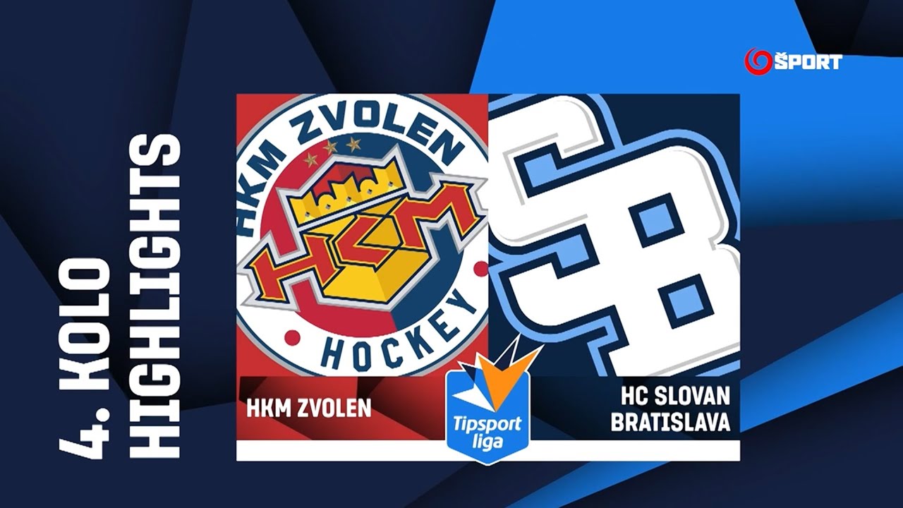 4. kolo: HKM Zvolen – HC Slovan Bratislava 3:5 (1:0, 1:3, 1:2)