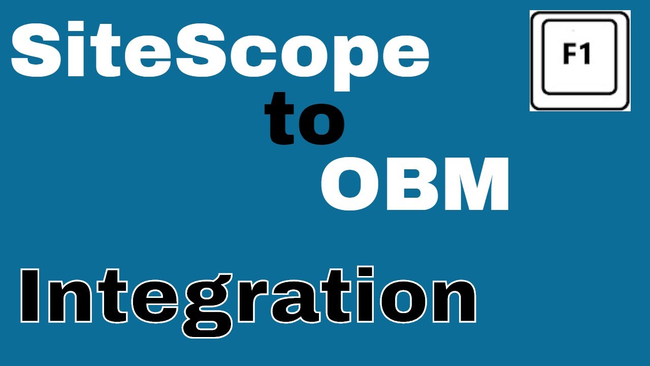 SiteScope to OBM (OMi) integration