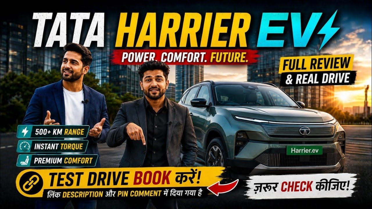 Tata Harrier EV Review ⚡ Best Electric SUV Under ₹30 Lakh? | Real World Test Drive & Range